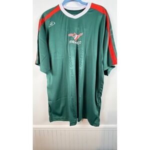 Xara Mexico Soccer Jersey XL Green El Tri Azteca 1970 Short Sleeve Shirt Mens